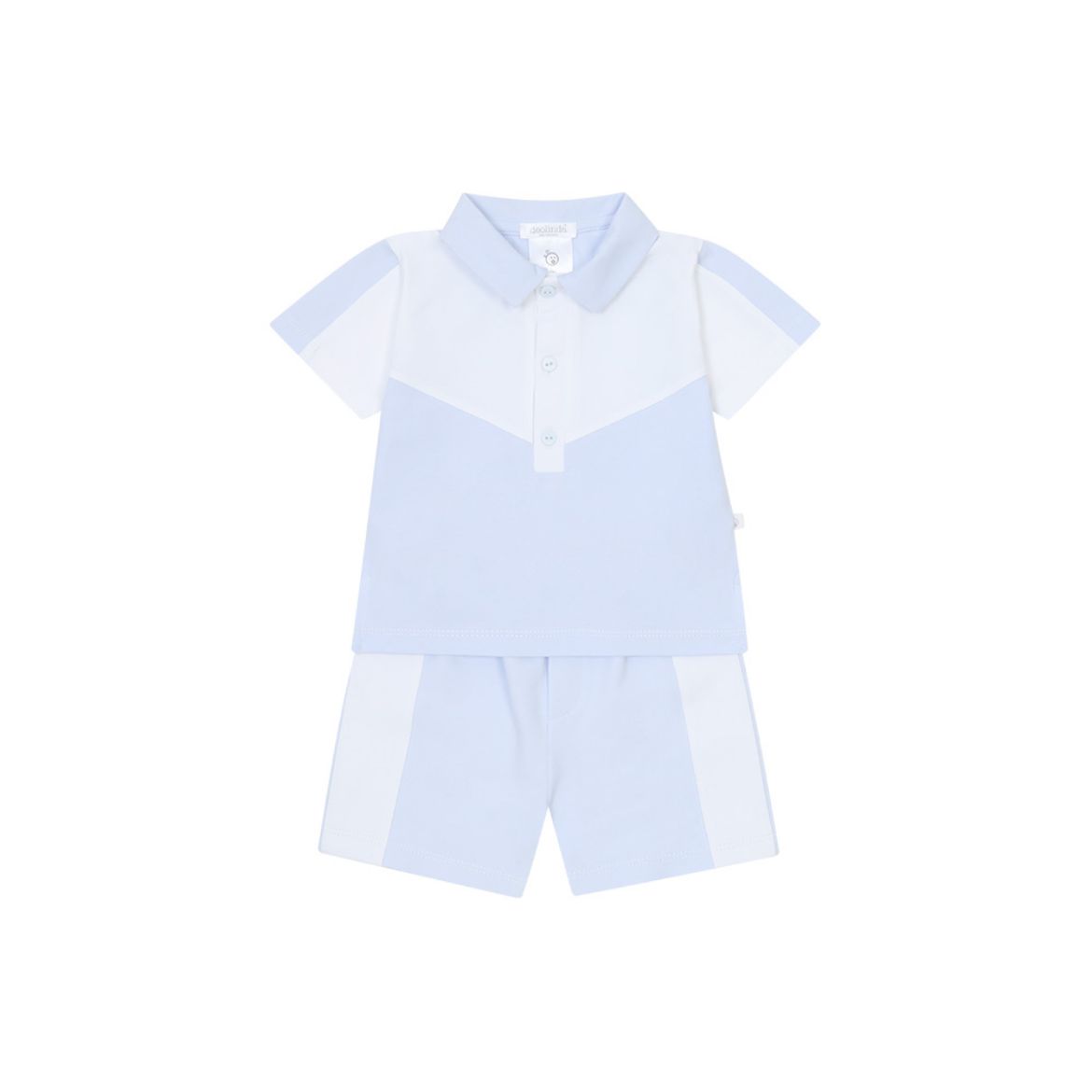 Picture of Deolinda Baby Boys Blue Polo Top & Short Set