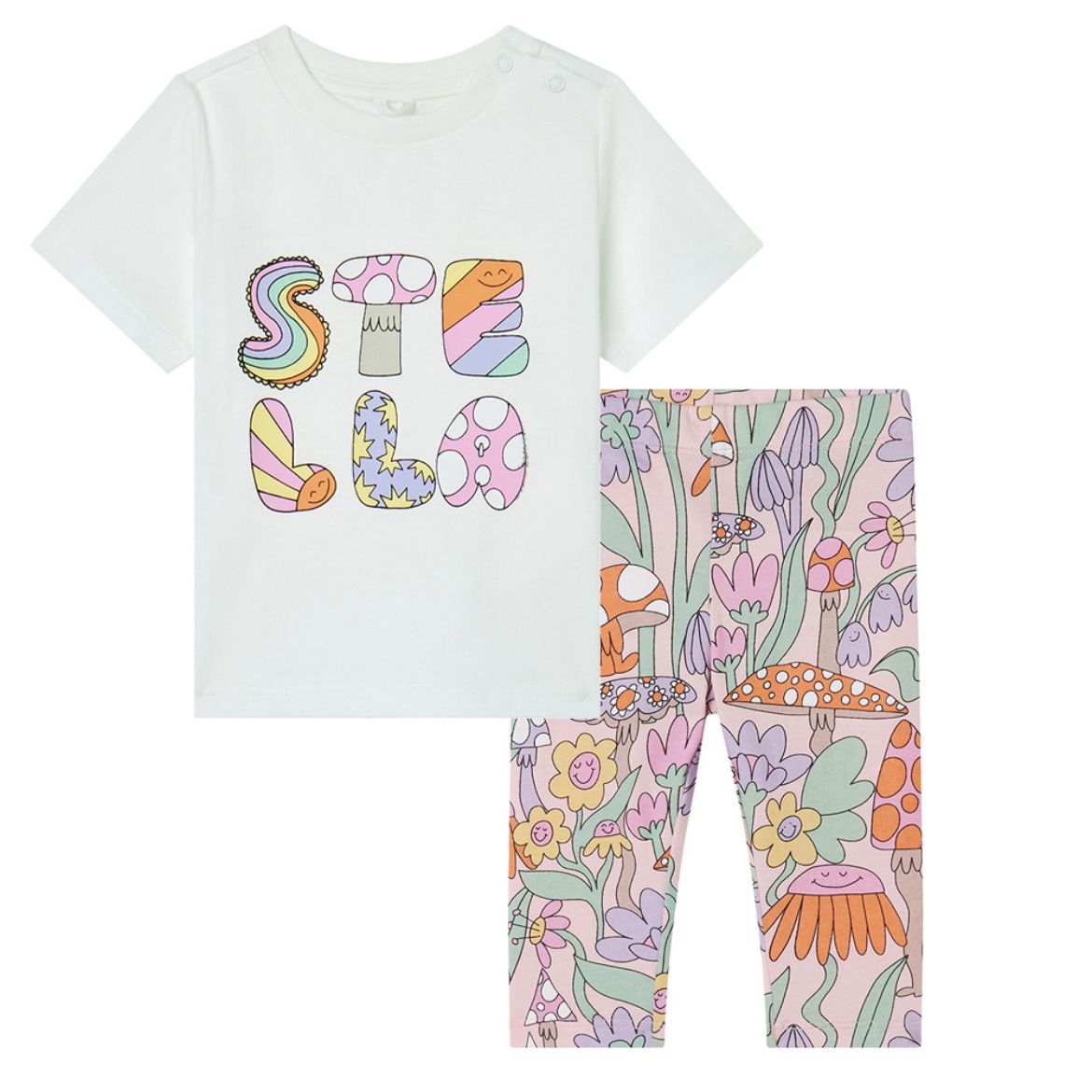 Picture of Stella Mc Cartney Baby Mushroom T-Shirt & Leggings Set