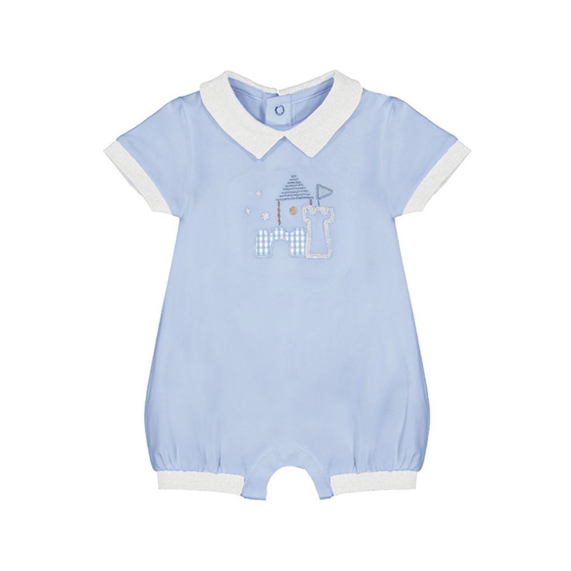 Picture of Mayoral Baby Boys Blue Short Romper