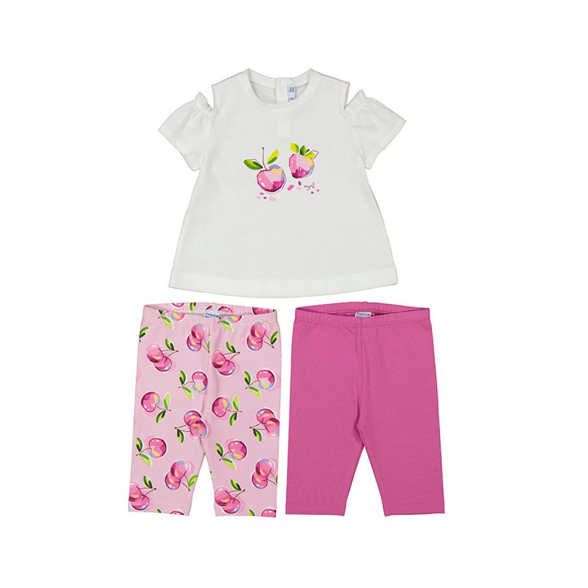 Picture of Mayoral Baby Girl Pink Cherry Leggings Set