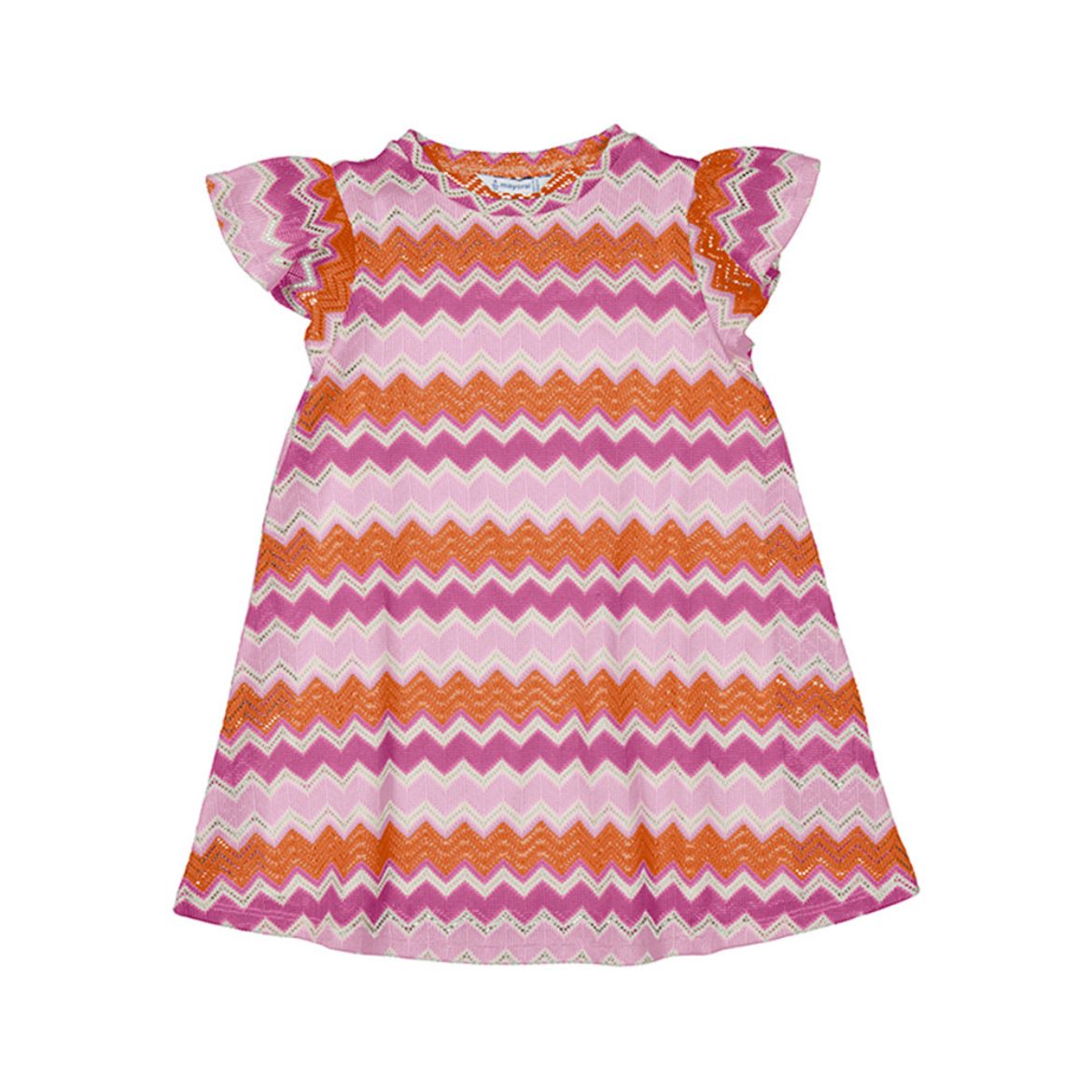 Picture of Mayoral Girls Lilac Zig-Zag Dress