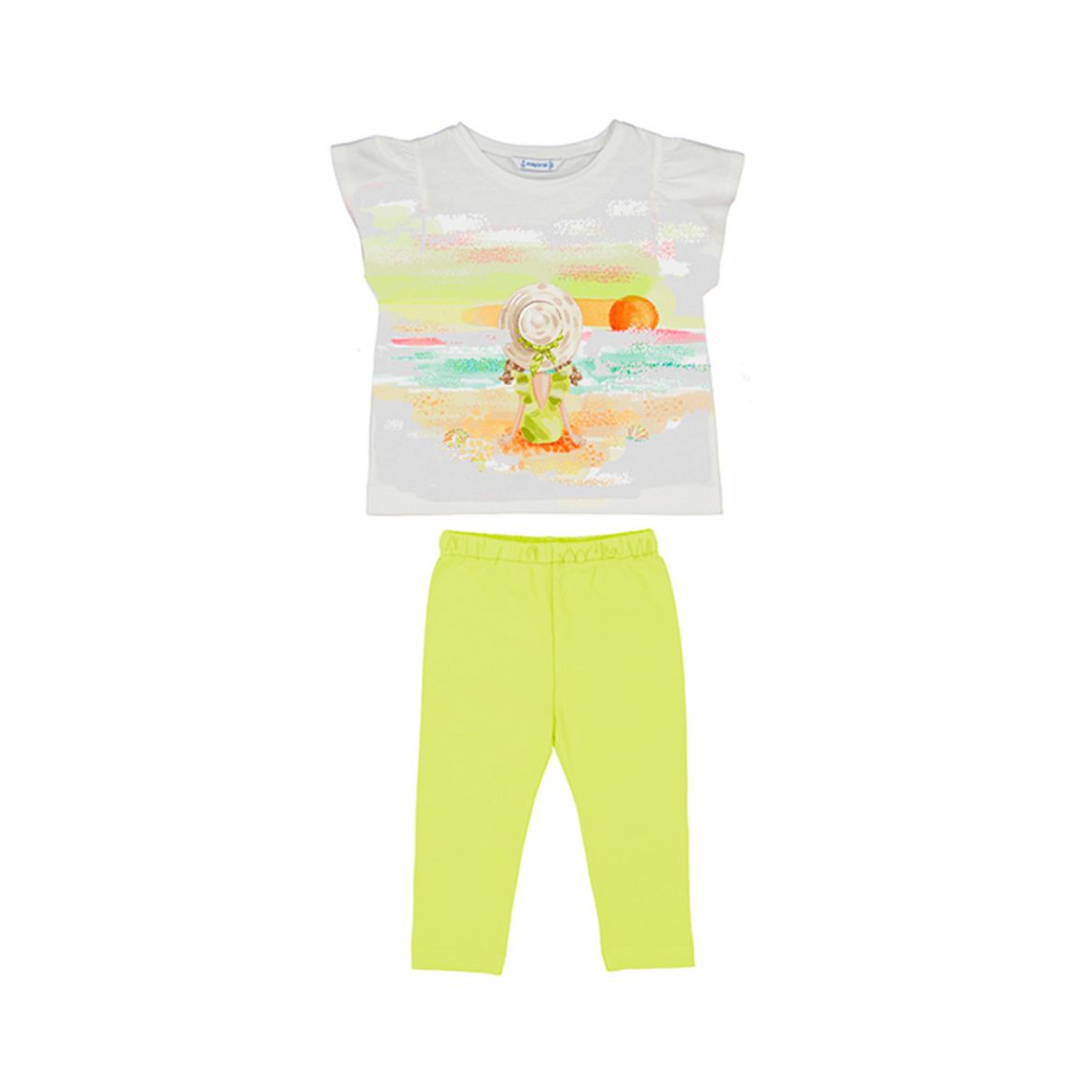 Picture of Mayoral Girls Citrus Beach Leggings Set