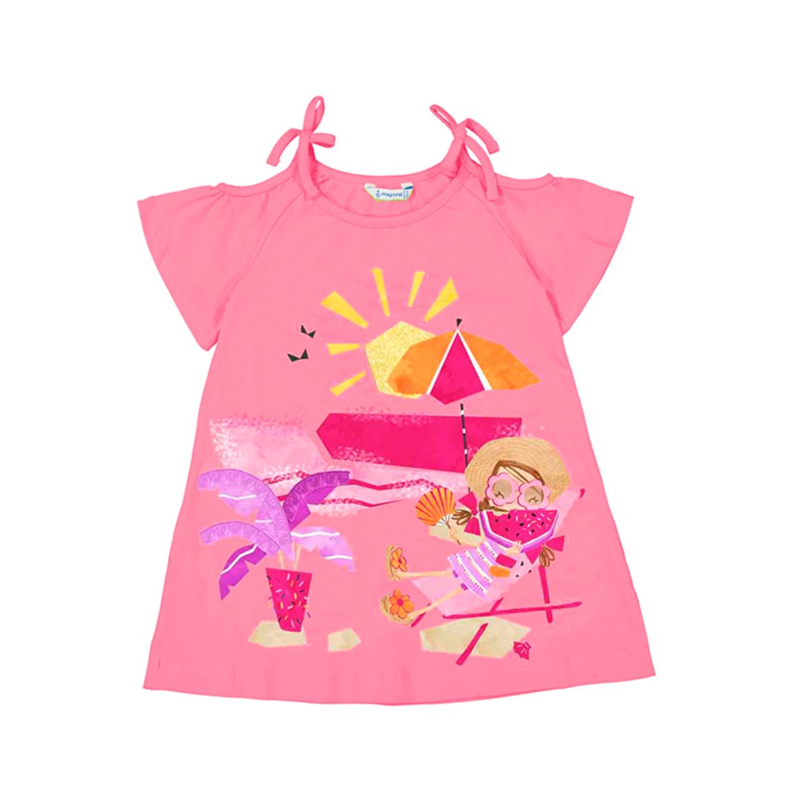 Picture of Mayoral Girls Pink Beach Dress