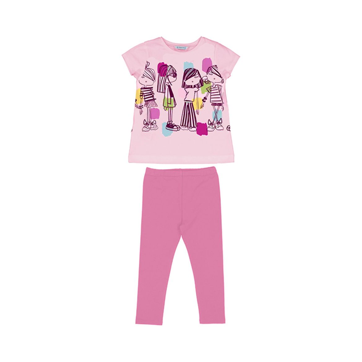 Picture of Mayoral Girls Pink Leggings Set