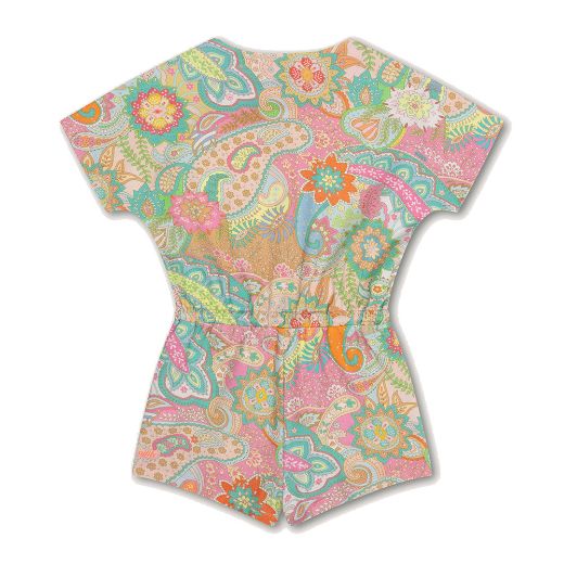 Picture of Oilily Girls Pippz Pink Printed Jumpsuit