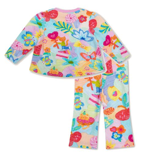 Picture of Oilily Girls Printed Hitty Jumper & Perky Pants Set