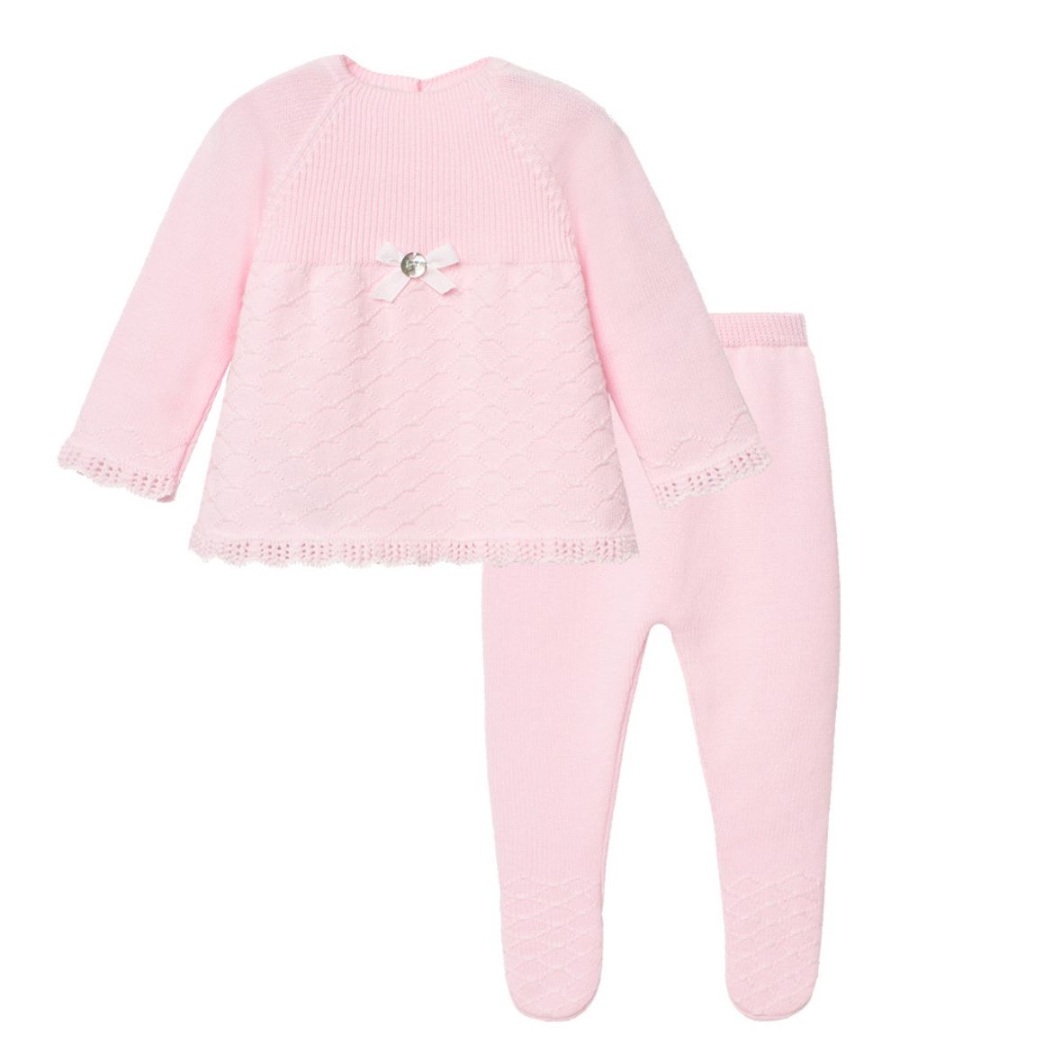 Picture of Paz Rodriguez Baby Girls Pink Knitted Set