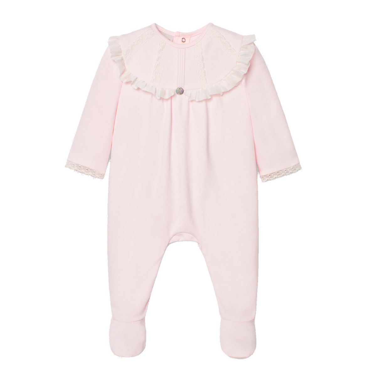 Picture of Paz Rodriguez Baby Girls Pink Cotton Babygrow