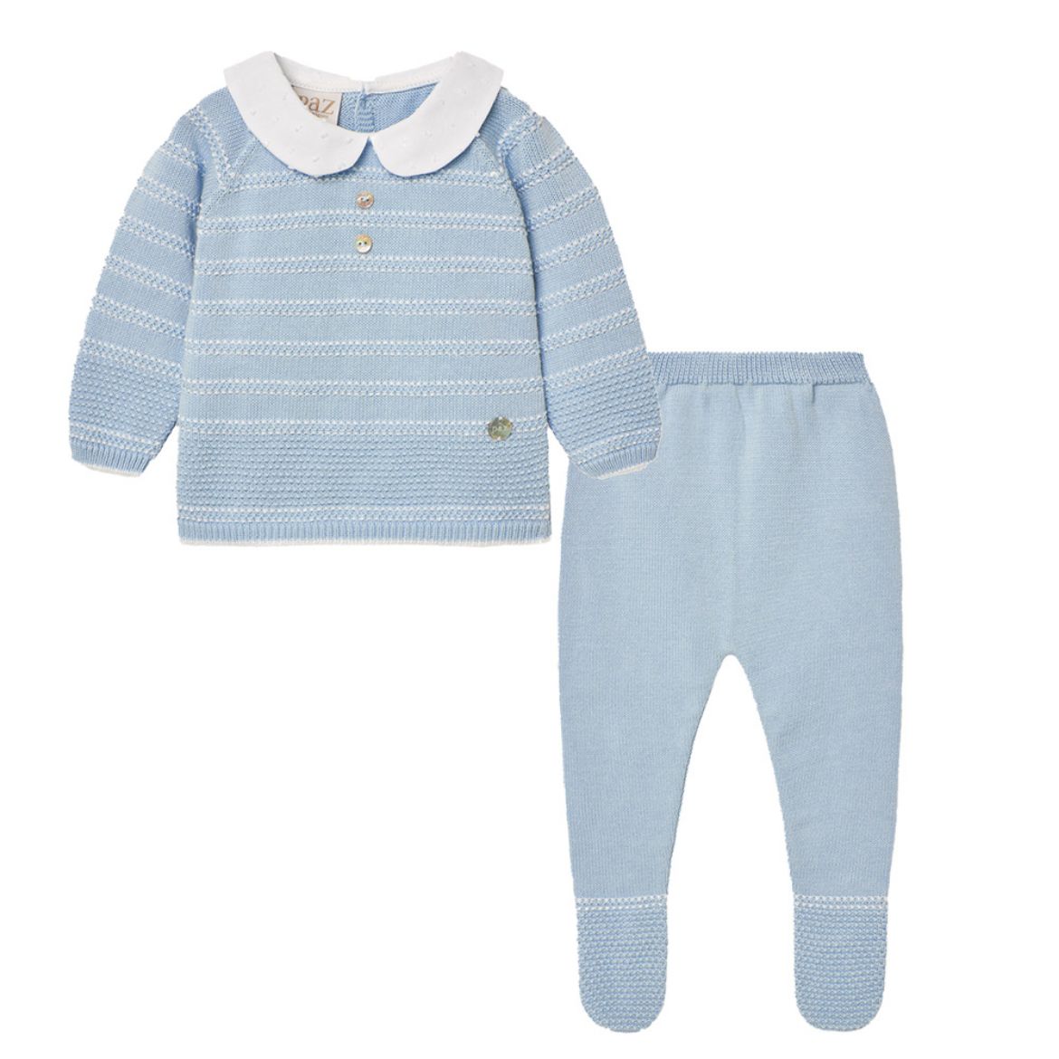 Picture of Paz Rodriguez Baby Boys Blue Knitted Set