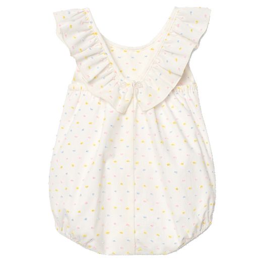 Picture of Paz Rodriguez Baby Girls White Spotty Romper