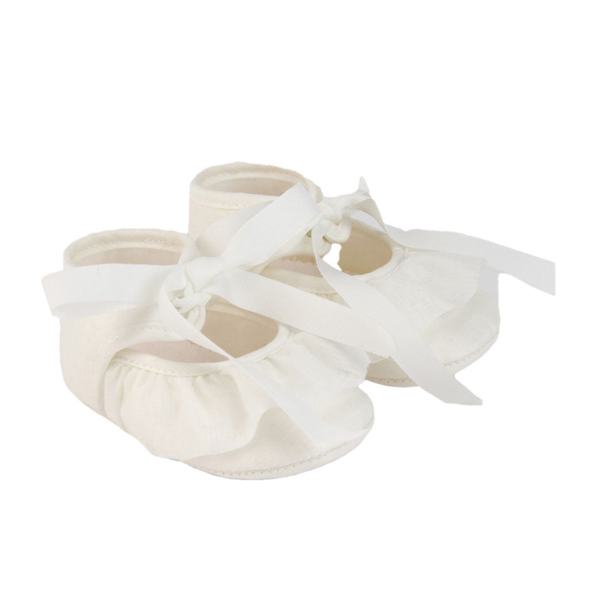 Picture of Paz Rodriguez Baby Girls Cream Baby Shoes