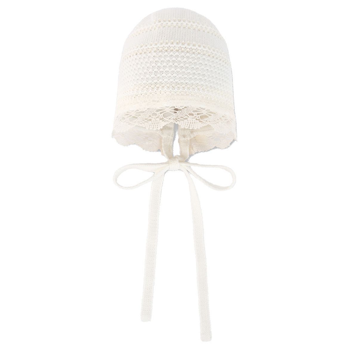 Picture of Paz Rodriguez Baby Girls Cream Knitted Hat