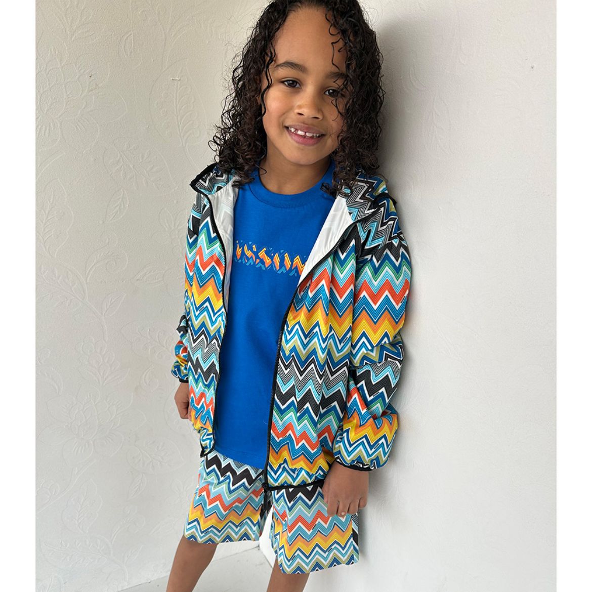 Picture of Missoni Boys Blue Zigzag Jacket