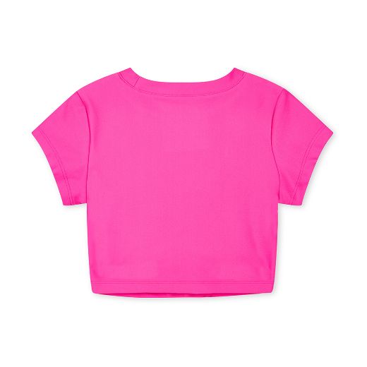 Picture of Bonini Pink Short Sleeve Crop Top