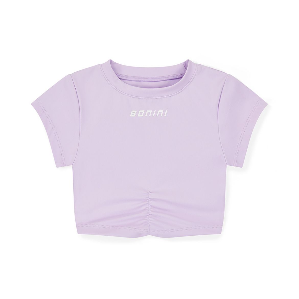 Picture of Bonini Lilac Short Sleeve Crop Top