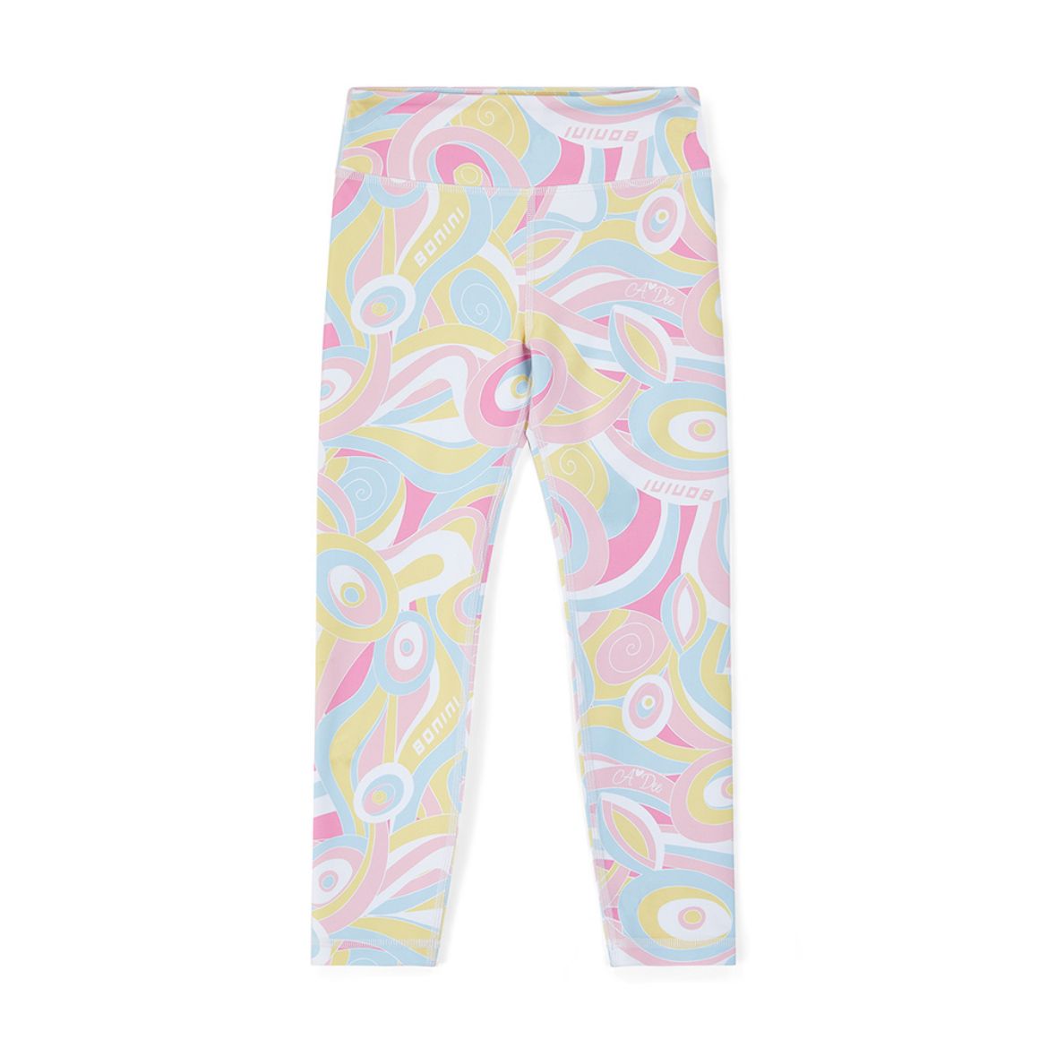 Picture of Bonini Yellow Printed Leggings