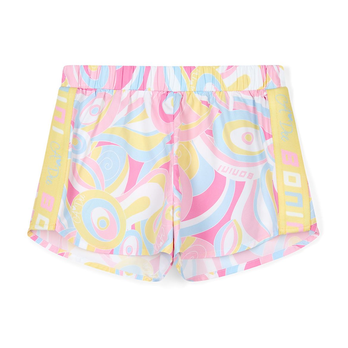 Picture of Bonini Yellow Printed Shorts