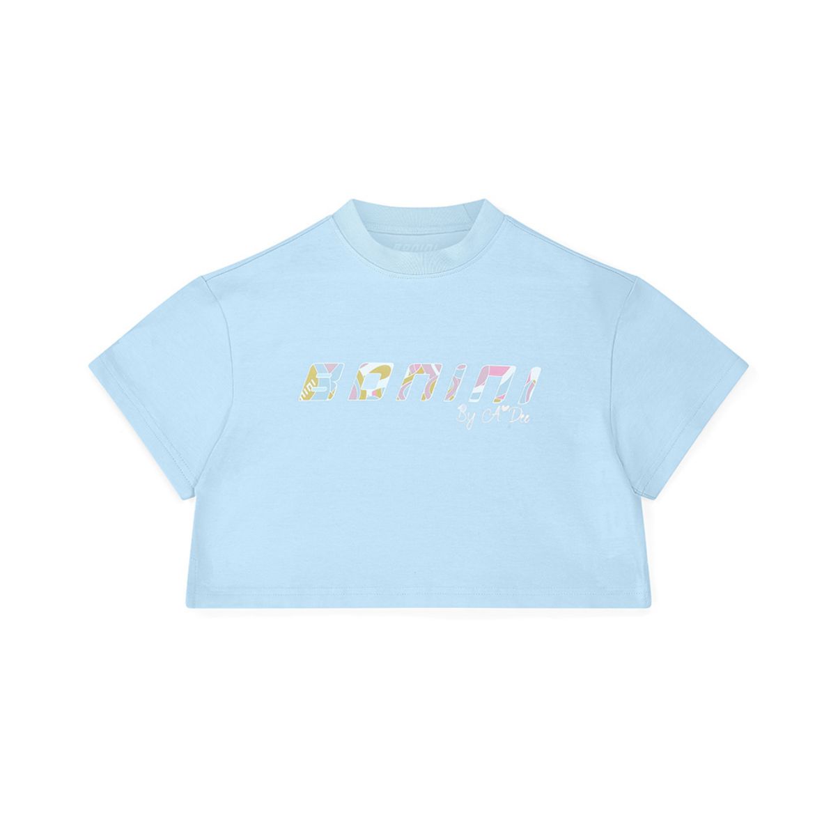 Picture of Bonini Sky Blue Cropped T-Shirt