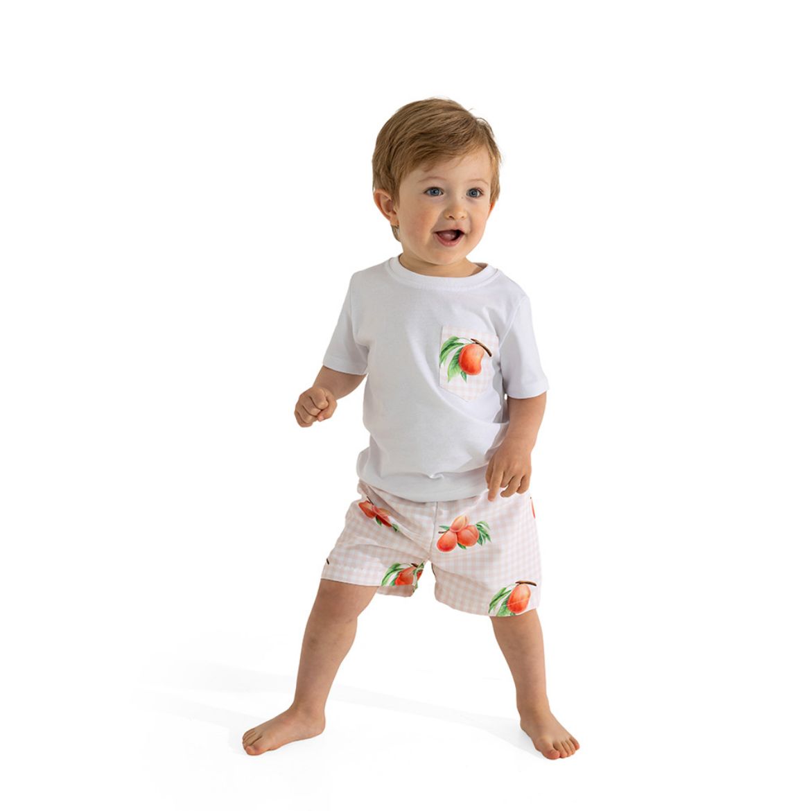 Picture of Meia Pata Boys Peaches T-Shirt & Swimshorts Set