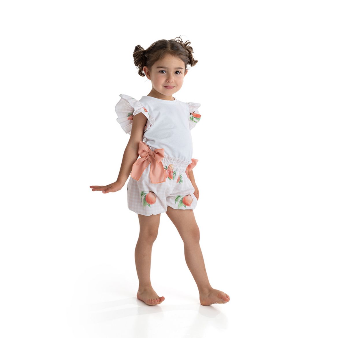 Picture of Meia Pata Girls Peaches T-Shirt & Short Set